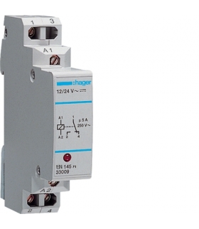 EN145 Przekaźnik komunikacyjny z diodą LED 12-24VAC/DC 1NO/NC 5A Hager