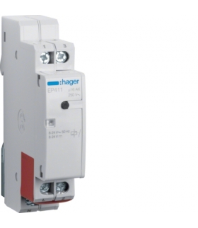 EP411 Przekaźnik bistabilny elektroniczny 8-24V AC/DC 1NO 16A Hager