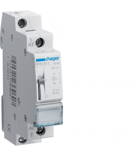 EPN511 Przekaźnik bistabilny 12VAC 1NO 16A Hager