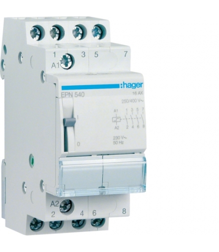 EPN540 Przekaźnik bistabilny 230VAC/110VDC 4NO 16A Hager