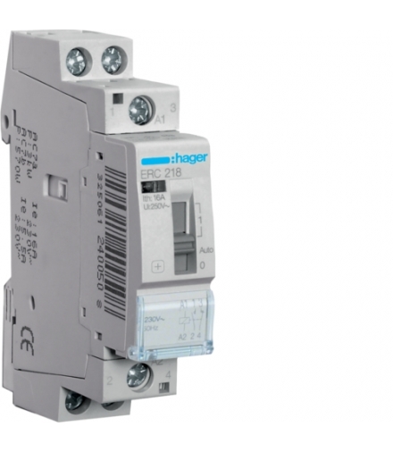 ERC218 Przekaźnik instalacyjny 230VAC 1NO+1NC 16A Hager