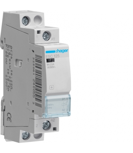 ESC125 Stycznik 230VAC 1NO 25A AC-7a/b Hager