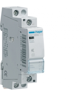 ESC125S Stycznik cichy 230VAC 1NO 25A AC-7a/b Hager