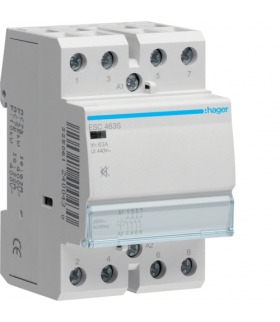 ESC463S Stycznik cichy 230VAC 4NO 63A AC-7a/b Hager