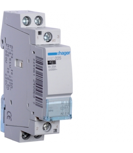 ESD225 Stycznik 24VAC 2NO 25A AC-7a/b Hager