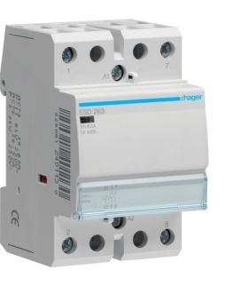 ESD263 Stycznik 24VAC 2NO 63A AC-7a/b Hager