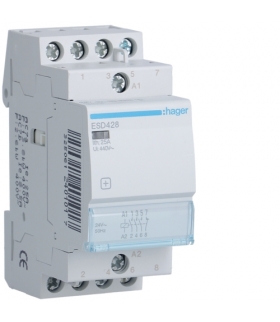 ESD428 Stycznik 24VAC 3NO+1NC 25A AC-7a/b Hager