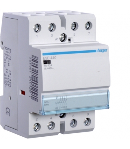 ESD440 Stycznik 24VAC 4NO 40A AC-7a/b Hager