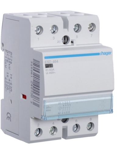 ESD464 Stycznik 24VAC 4NC 63A AC-7a/b Hager