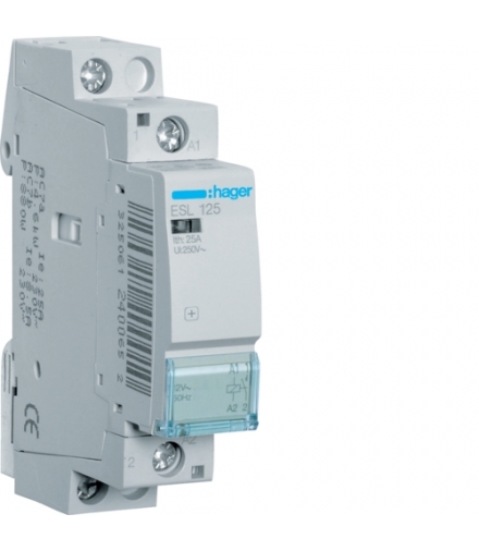 ESL125 Stycznik 12VAC 1NO 25A AC-7a/b Hager