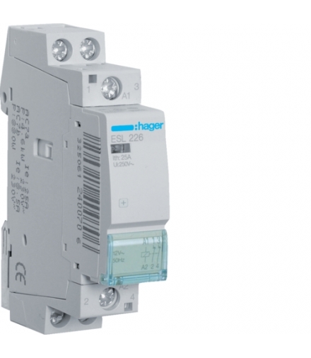 ESL226 Stycznik 12VAC 2NC 25A AC-7a/b Hager