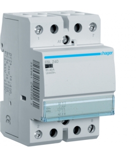 ESL240 Stycznik 12VAC 2NO 40A AC-7a/b Hager