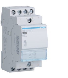 ESL427SDC Stycznik cichy 12V DC 2NO+2NC 25A AC-7a/b Hager