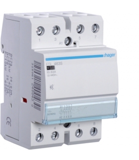 ESL463S Stycznik cichy 12VAC/DC 4NO 63A AC-7a/b Hager