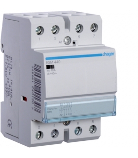 ESM440 Stycznik 110/127VAC 4NO 40A AC-7a/b Hager