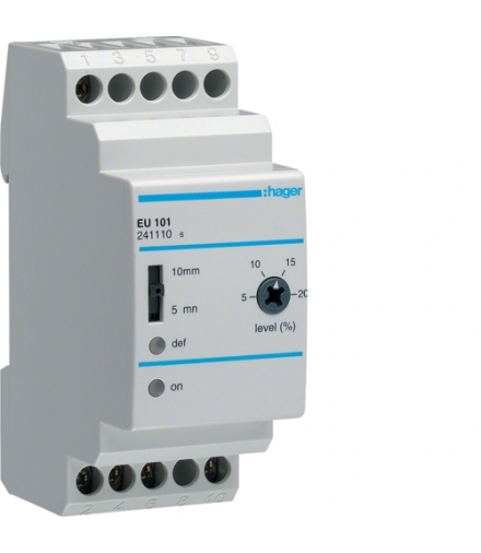 EU101 Przekaźnik kontroli napięcia 1-fazowy, regulowany poziom napięcia Hager