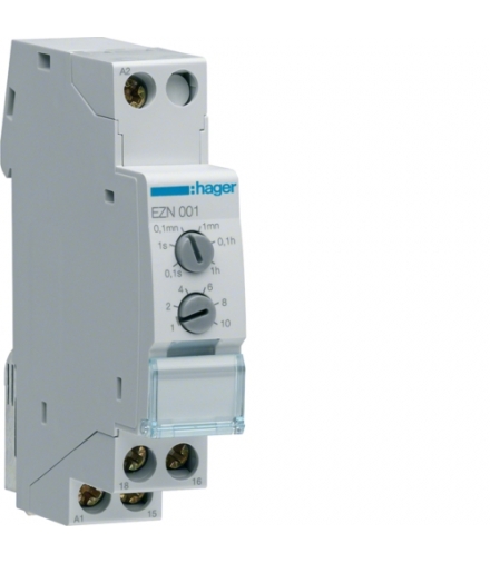 EZN001 Przekaźnik czasowy 12-230VAC/12-48VDC 1P 8A z opóźnieniem załączenia Hager