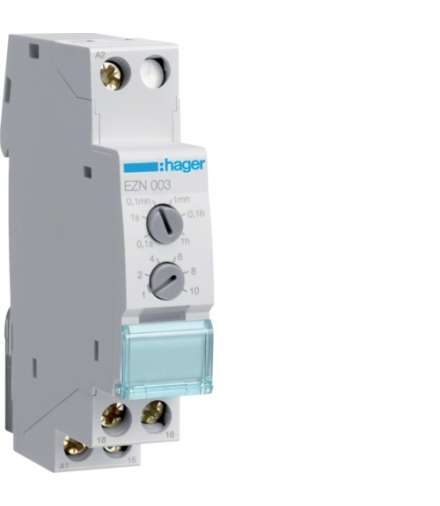 EZN003 Przekaźnik czasowy 12-230VAC/12-48VDC 1P 8A wyzwalany napięciem Hager
