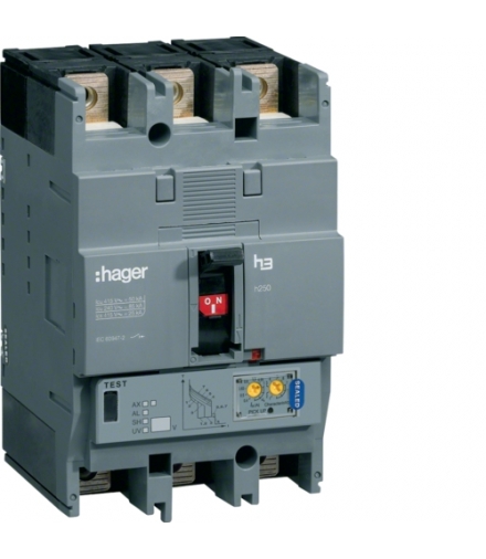 HEC250H Wyłącznik mocy h250 3P 70kA 250A LSI Hager