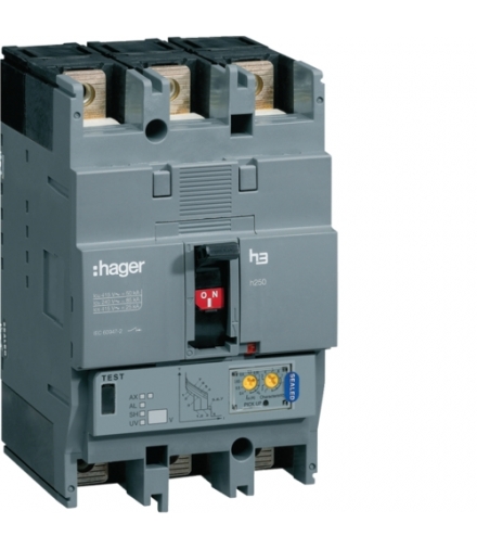 HHG250U Wyłącznik mocy h250 3P 25kA 250A TM Hager