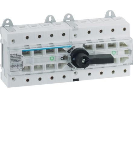 HI405R Przełącznik modułowy I-O-II 4P 100A Hager