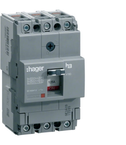 HNA160H Wyłącznik mocy x160 3P 40kA 160A Hager
