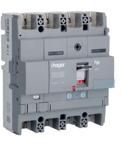 HNB252H Wyłącznik mocy x250 4P N50% 40kA 250A TM Hager