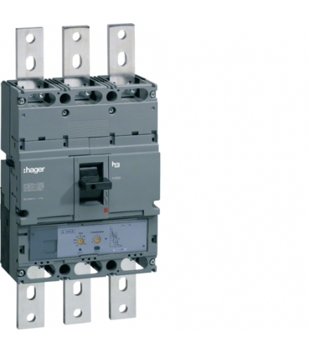 HNE630H Wyłącznik mocy h1000 3P 50kA 630A LSI Hager