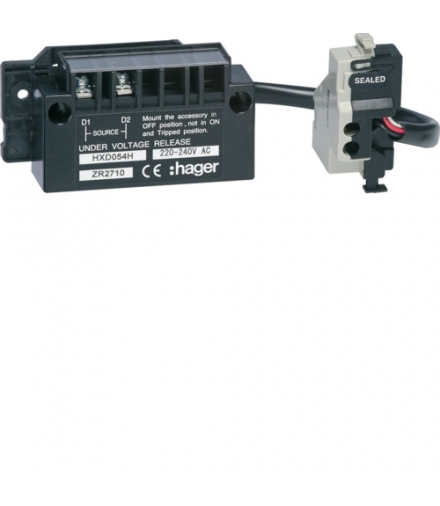 HXD054H Wyzwalacz podnapięciowy zwłoczny h400-h630 4P 220-240VAC Hager