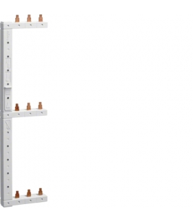 KCL368L Szyna grzebieniowa kołkowa pionowa 3P 16mm² do MCB 3-rzędowa lewa 125mm Hager