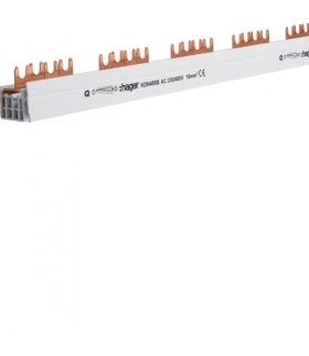 KDN480B Szyna grzebieniowa widełkowa pozioma 4P 16mm² do SPD 4P + RCCB 4P/MCB 4P 56M Hager