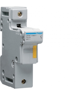 LR601 Modułowa podstawa bezpiecznikowa 1P wkł.bezp.cyl.L51 14x51mm 50A 690VAC Hager