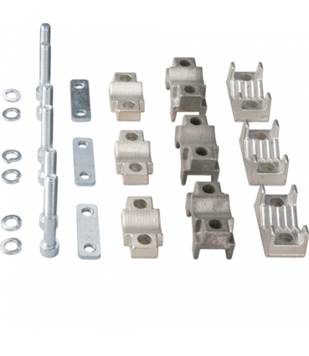 LZ156 LT zestaw zacisków pryzm. do rozłącz. NH3 (3 szt.) 2x150-185mm² Cu/Al 2 przewody Hager