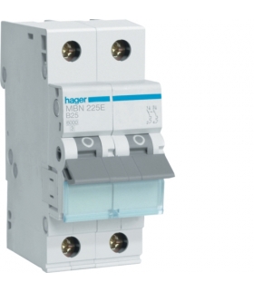 MBN225E MCB Wyłącznik nadprądowy Icn 6000A 2P B 25A Hager