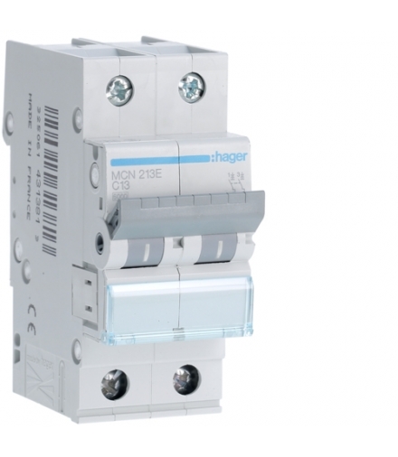 MCN213E MCB Wyłącznik nadprądowy Icn 6000A 2P C 13A Hager
