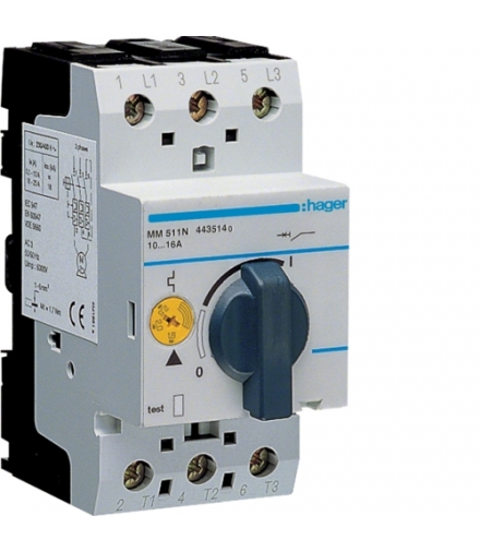 MM511N Wyłącznik silnikowy 10-16A Hager