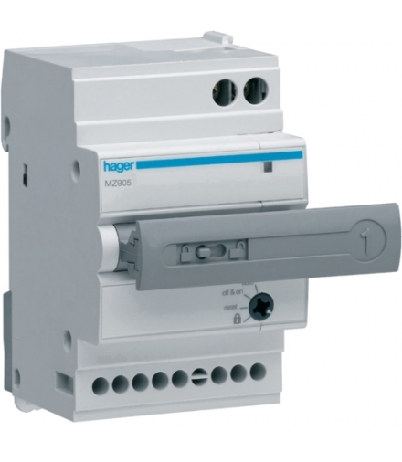 MZ905 Napęd zdalny do MCB 1P/2P/1P+N, RCBO 2P/4P Hager