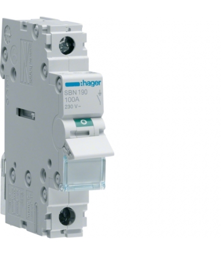 SBN190 Modułowy rozłącznik izolacyjny 1P 100A 230VAC Hager