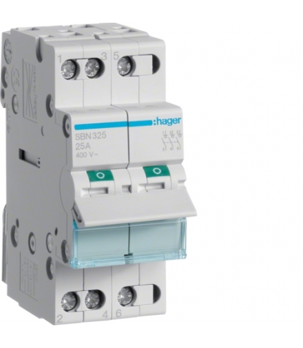 SBN325 Modułowy rozłącznik izolacyjny 3P 25A 400VAC Hager