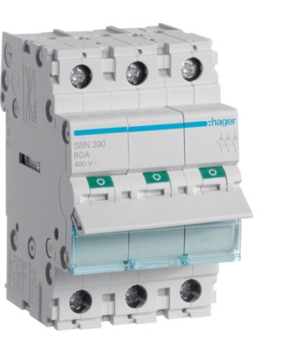 SBN390 Modułowy rozłącznik izolacyjny 3P 100A 400VAC Hager