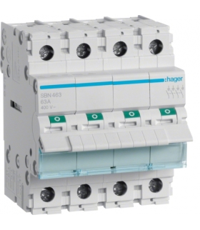 SBN463 Modułowy rozłącznik izolacyjny 4P 63A 400VAC Hager