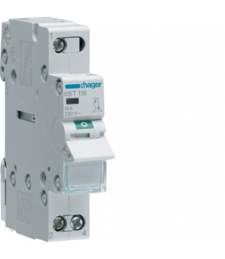SBT116 Modułowy rozłącznik izolacyjny z lampką sygnalizacyjną 1P 16A 230VAC Hager