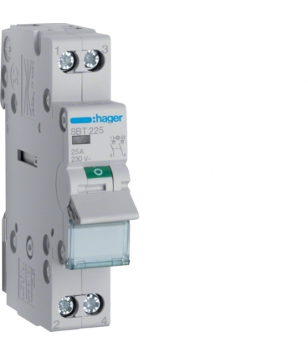 SBT225 Modułowy rozłącznik izolacyjny z lampką sygnalizacyjną 2P 25A 230VAC Hager