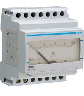 SM030 Amperomierz analogowy bezpośredni 0-30A Hager