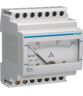SM150 Amperomierz analogowy przekładnikowy 0-150A Hager