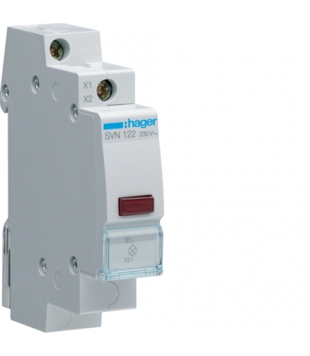 SVN122 Lampka sygnalizacyjna LED czerwona 230VAC Hager