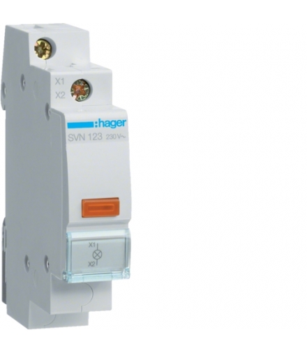 SVN123 Lampka sygnalizacyjna LED pomarańczowa 230VAC Hager