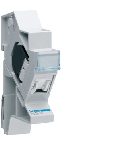 TN001S Patch moduł kat.5e FTP 1xRJ45 do TS35 Hager