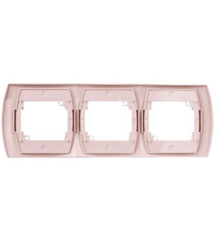 GAZELA R-3JH/01 Ramka potrójna pozioma , BEŻOWY