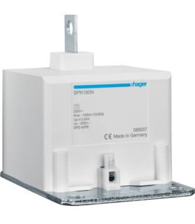 SPN190N SPD T1 kombinowany, 1P N-PE, Iimp 100 kA, Up ≤ 2,5 kV Hager